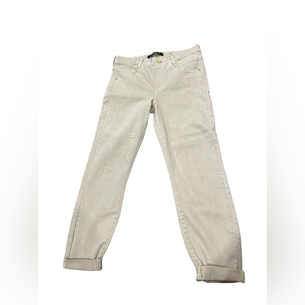 Liverpool Los Angeles The Crop Rolled Jeans Tan Women’s Size 8